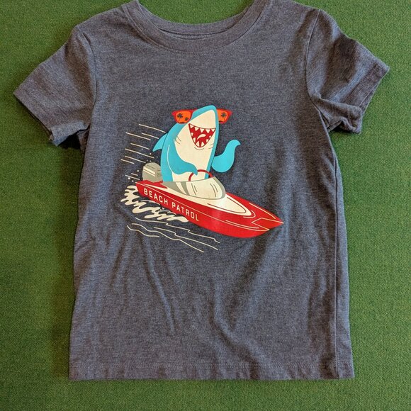 Bundle Boy's Shark Short Sleeve T-shirts 4T 💙 - Picture 13 of 15